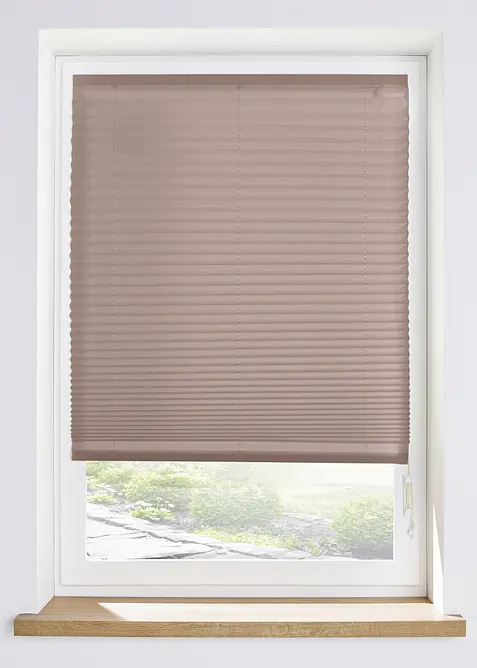 Tenda plissettata semioscurante con velcro adesivo, bonprix