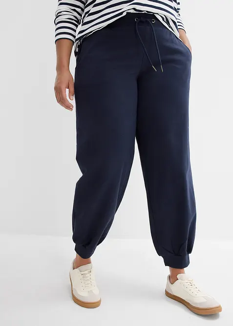 Pantaloni da jogging con elastico alla caviglia, bonprix