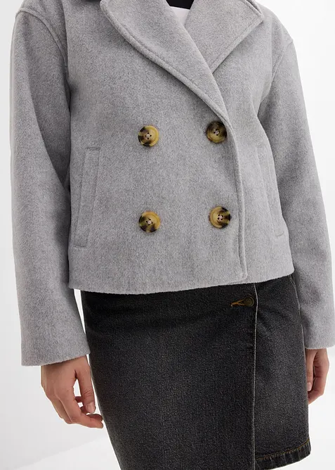 Giacca corta in simil lana, bonprix