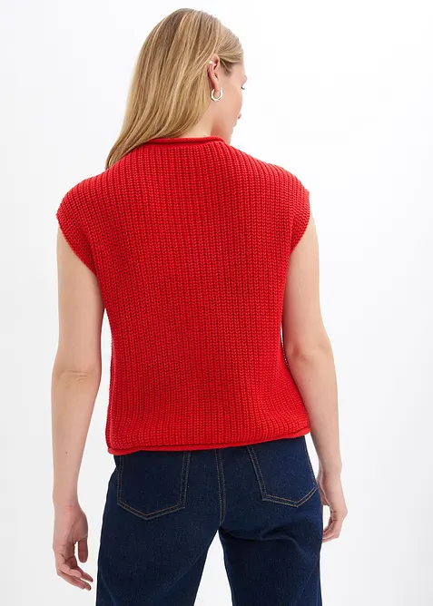 Gilet in maglia con tasche, bonprix