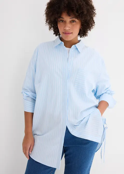 Camicia lunga in puro cotone, bonprix