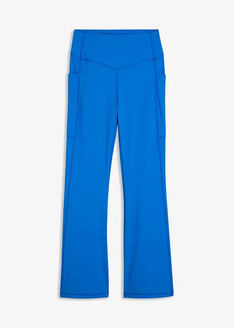 Leggings sportivi comodi con tasca per il cellulare, svasati, bonprix