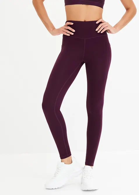 Leggings sportivi comodi con tasca per il cellulare, ad asciugatura rapida, bonprix