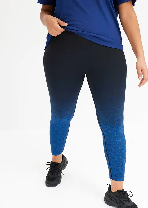 Leggings sportivi senza cuciture sfumati, ad asciugatura rapida, bonprix
