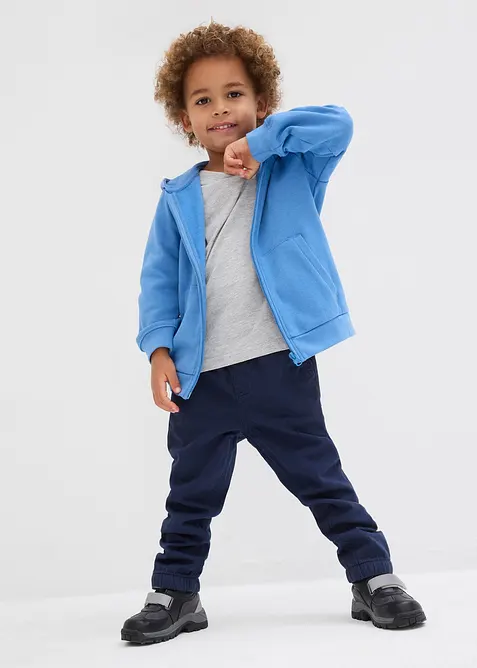 Maglia a maniche lunghe con cotone biologico (pacco da 3), bonprix