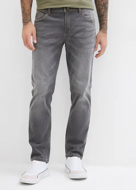 Jeans elasticizzati regular fit, straight, bonprix