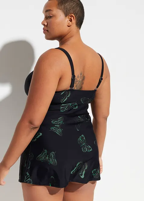 Tankini lungo con scollatura a V (set 2 pezzi), bonprix