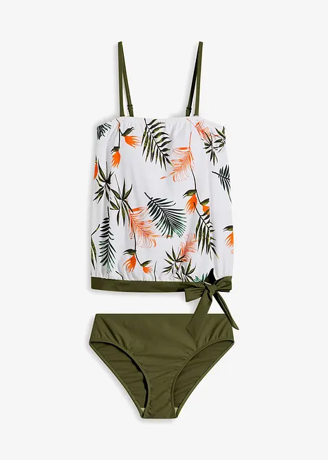 Tankini a fascia con spalline multiway (set 2 pezzi), bonprix