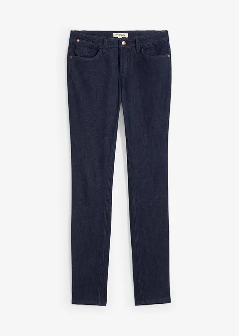 Jeans skinny in cotone biologico, vita media, bonprix