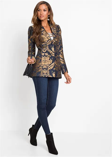 Blazer in jacquard lucido, bonprix