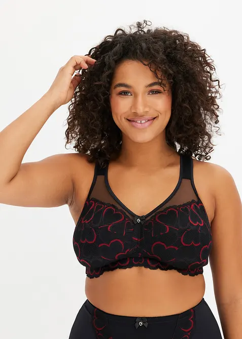 Reggiseno contenitivo senza ferretto con spalline imbottite, bonprix
