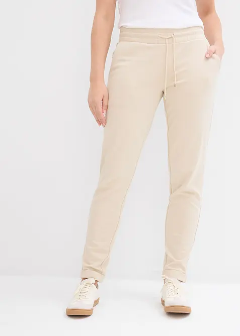 Pantaloni con elastico in vita in misto viscosa, bonprix