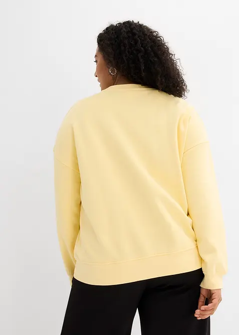 Felpa oversize in puro cotone, bonprix