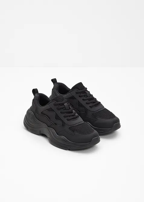 Chunky sneaker con inserto in mesh, bonprix