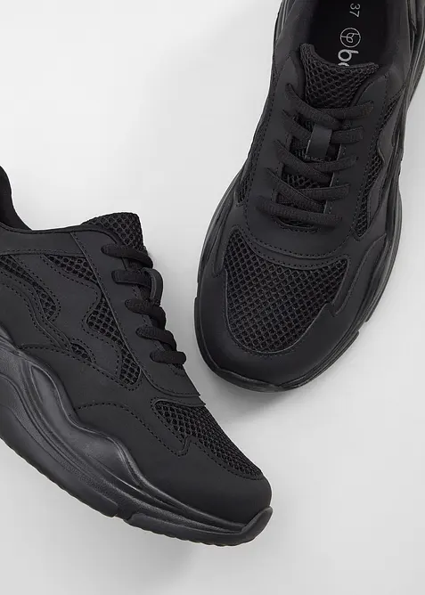 Chunky sneaker con inserto in mesh, bonprix