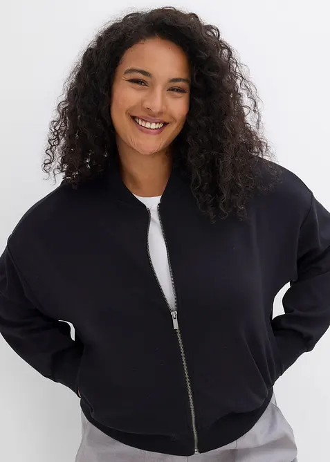 Bomber in morbido misto viscosa effetto neoprene, bonprix