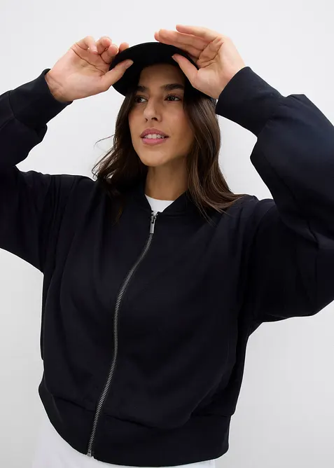 Bomber in morbida felpa  misto viscosa, bonprix
