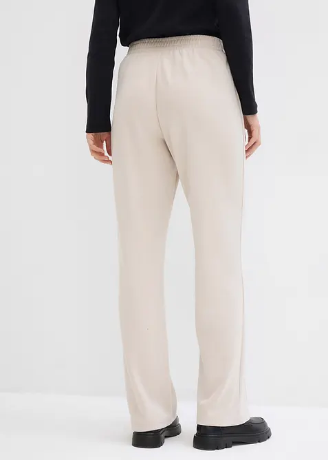 Pantaloni in felpa di misto viscosa morbido, bonprix