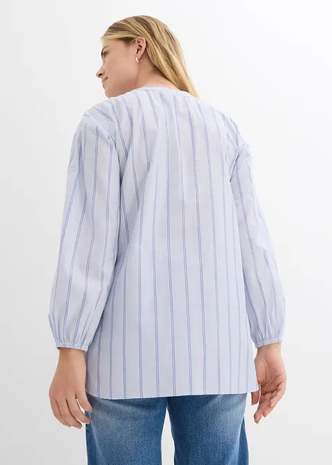 Camicia lunga in popeline di cotone, bonprix