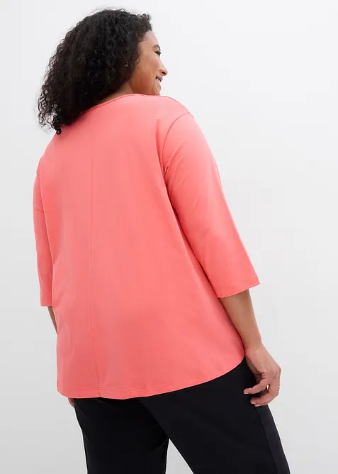 Maglia boxy in cotone biologico, bonprix