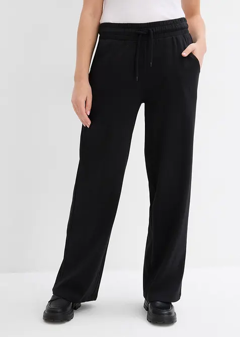 Pantaloni in jersey interlock, bonprix