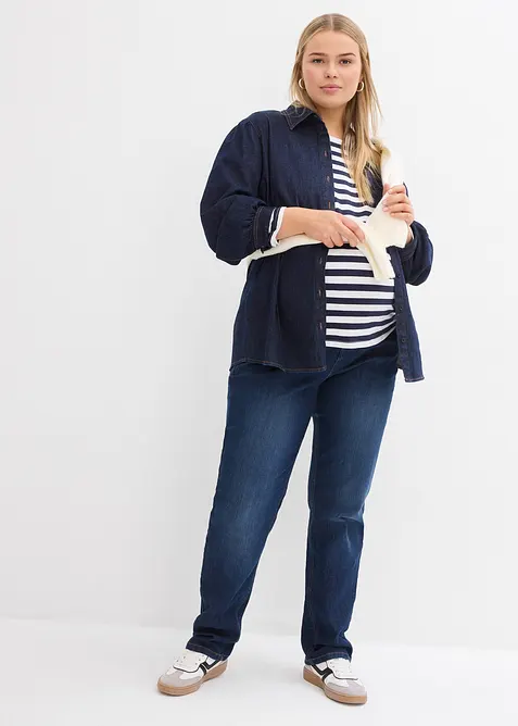 Jeans pr&eacute;maman con cotone biologico, straight, bonprix