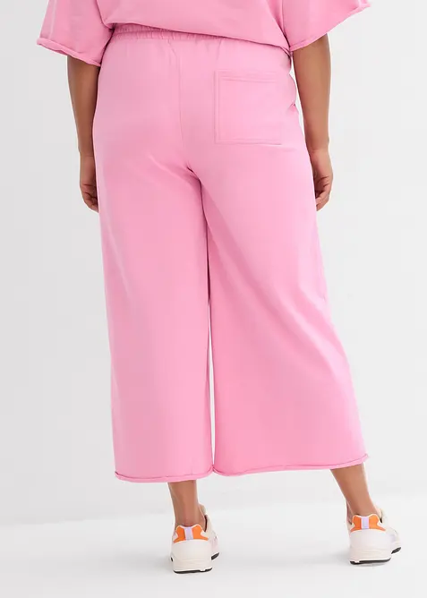 Pantaloni 7/8 in felpa di cotone biologico, bonprix