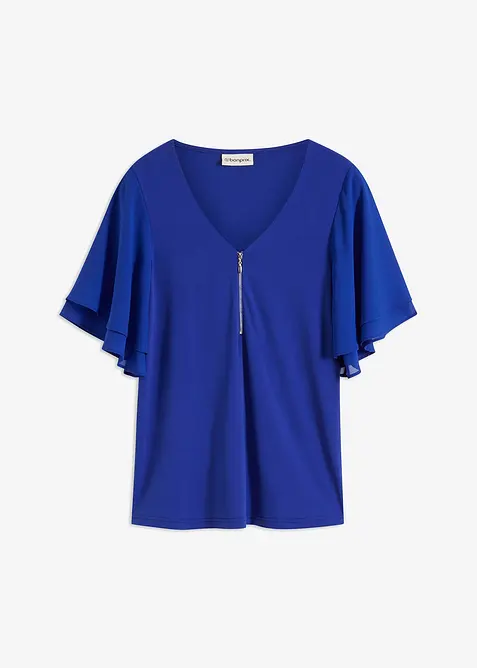 Maglia con maniche in chiffon, bonprix