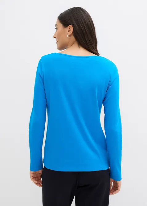 Maglia con scollo rotondo in puro cotone biologico, bonprix
