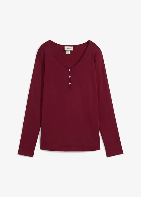 Maglia a maniche lunghe in puro cotone biologico, bonprix