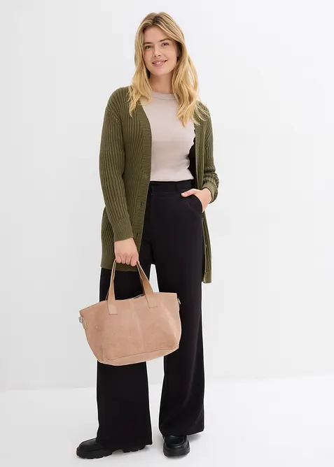 Maglia a costine con cotone biologico (pacco da 2), bonprix