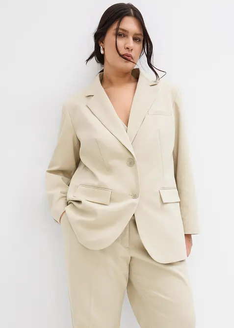 Blazer oversize con spalle leggermente imbottite, bonprix