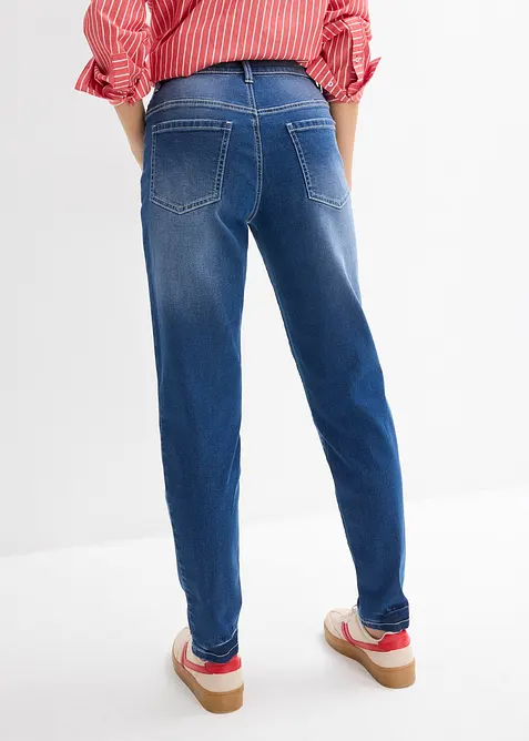 Mom jeans cropped, vita alta, bonprix