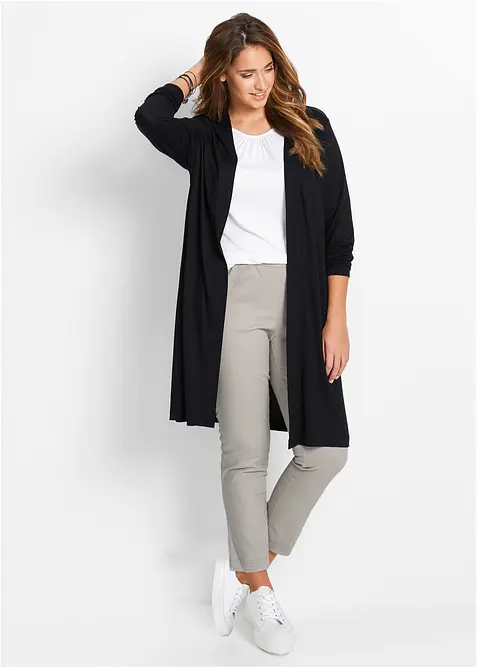 Cardigan lungo in morbido misto viscosa, bonprix