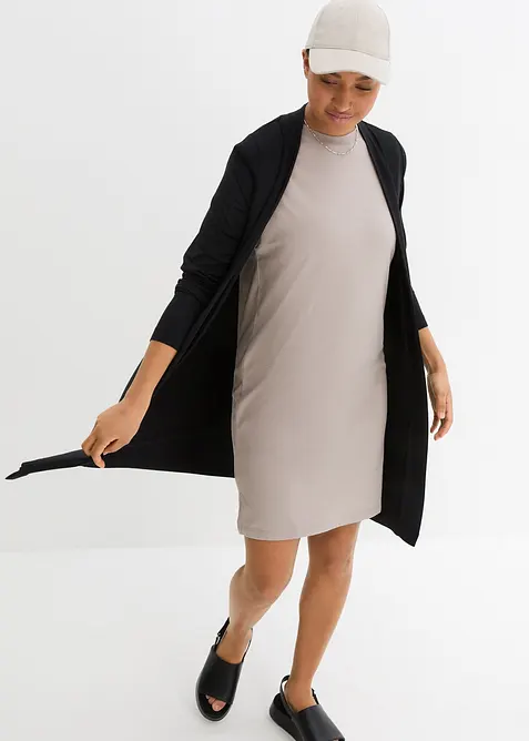 Cardigan lungo in morbido misto viscosa, bonprix