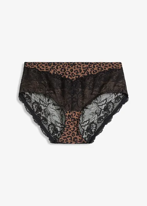 Culotte a vita alta con pizzo delicato, bonprix