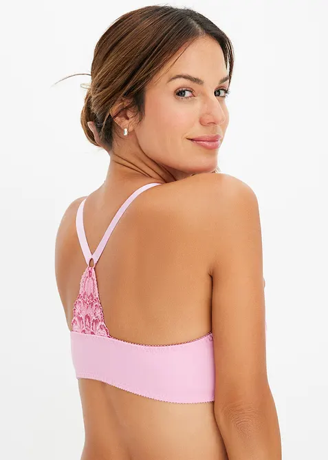 Reggiseno con apertura anteriore e pizzo delicato, bonprix