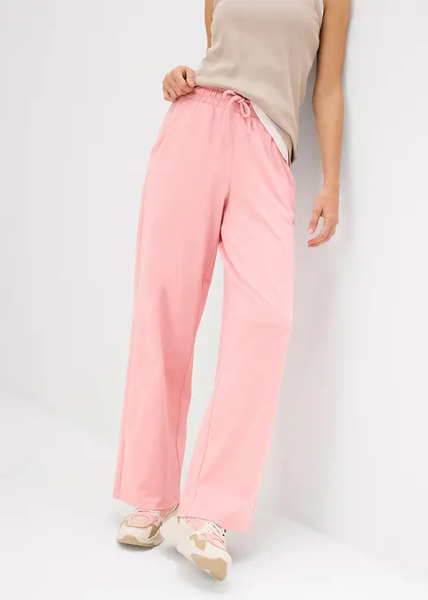Pantaloni in jersey interlock, bonprix