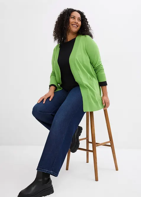 Maglia a costine con cotone biologico (pacco da 2), bonprix