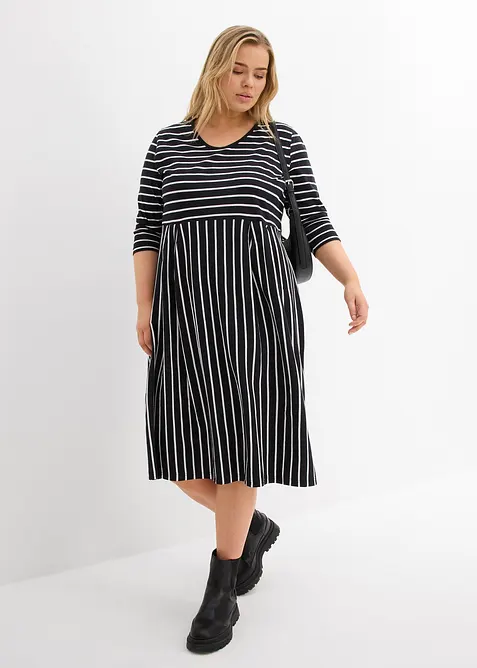 Abito midi in jersey di cotone, bonprix