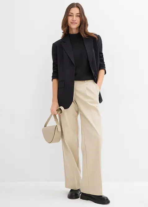 Maglia in cr&ecirc;pe strutturato, bonprix