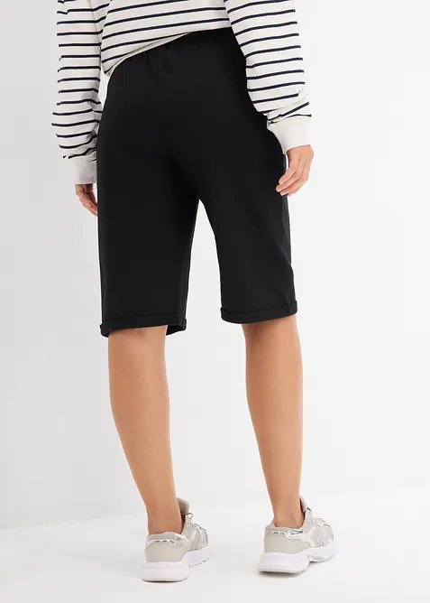 Bermuda in felpa con risvolto, bonprix