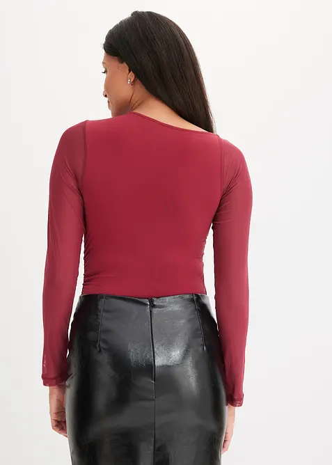 Body con mesh, bonprix