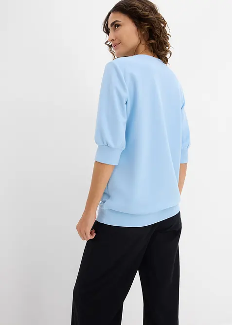 Felpa larga effetto neoprene, bonprix