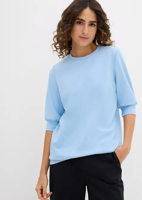 Felpa larga effetto neoprene, bonprix