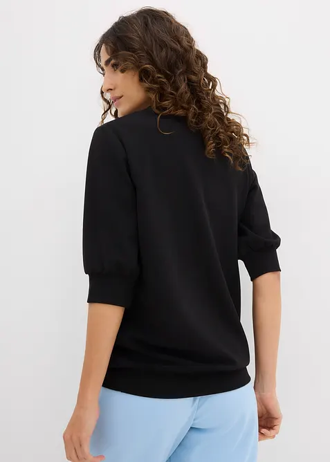 Felpa larga effetto neoprene, bonprix