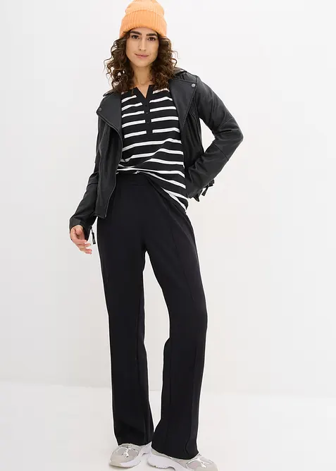 Maglia serafino in puro cotone biologico, bonprix