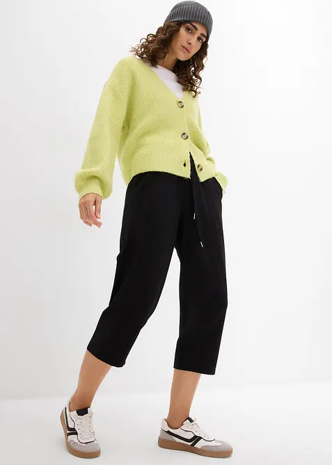 Pantaloni in felpa di cotone elasticizzato, bonprix
