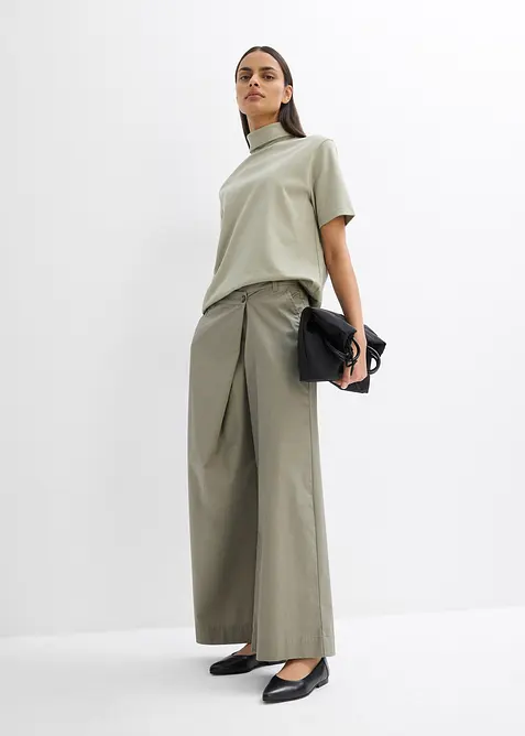 Maglia a collo alto in puro cotone biologico, bonprix