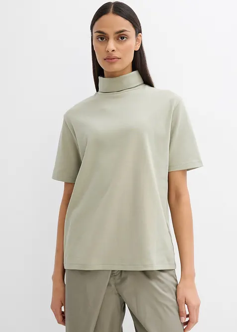 Maglia a collo alto in puro cotone biologico, bonprix